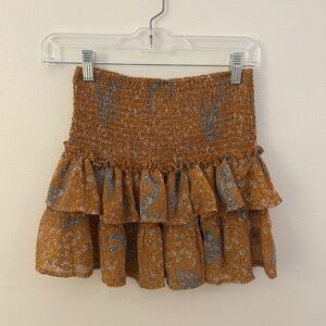 Sky To Moon Ruffle Mini Skirt